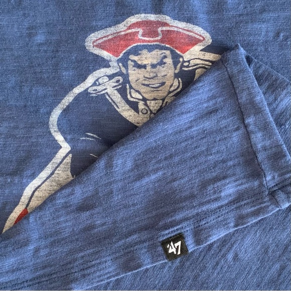 New England Patriots Retro T-shirt w/ Pat the Patriot by 74 Brand Cotton M - Picture 4 of 5